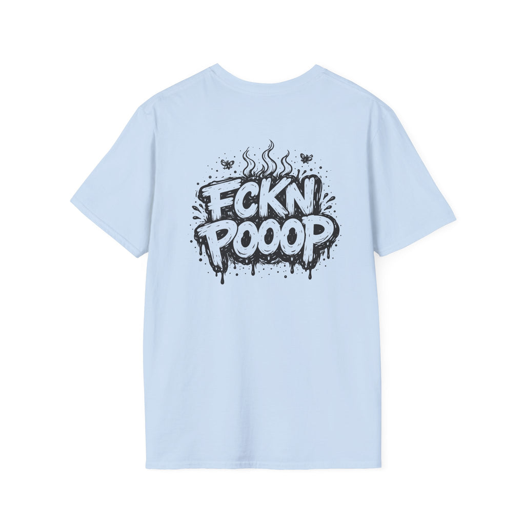 Graphic Tee — 'FCKN POOOP' Street Art Statement T-Shirt