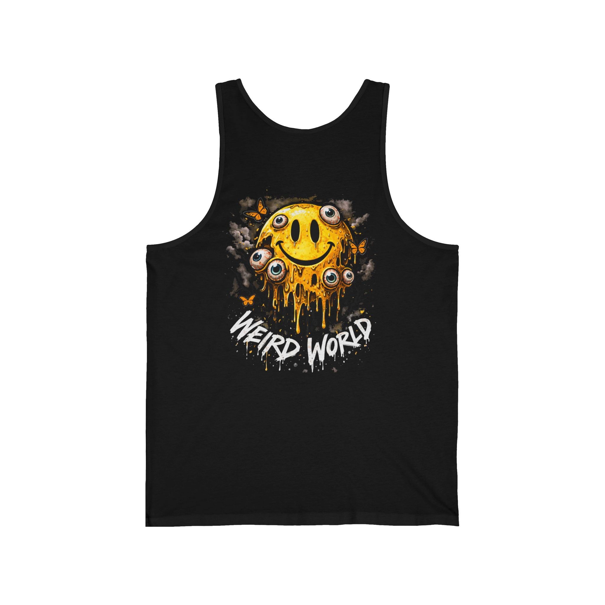 Weird World Smiley Tank Top — 'The Forgotten Promises' Graphic