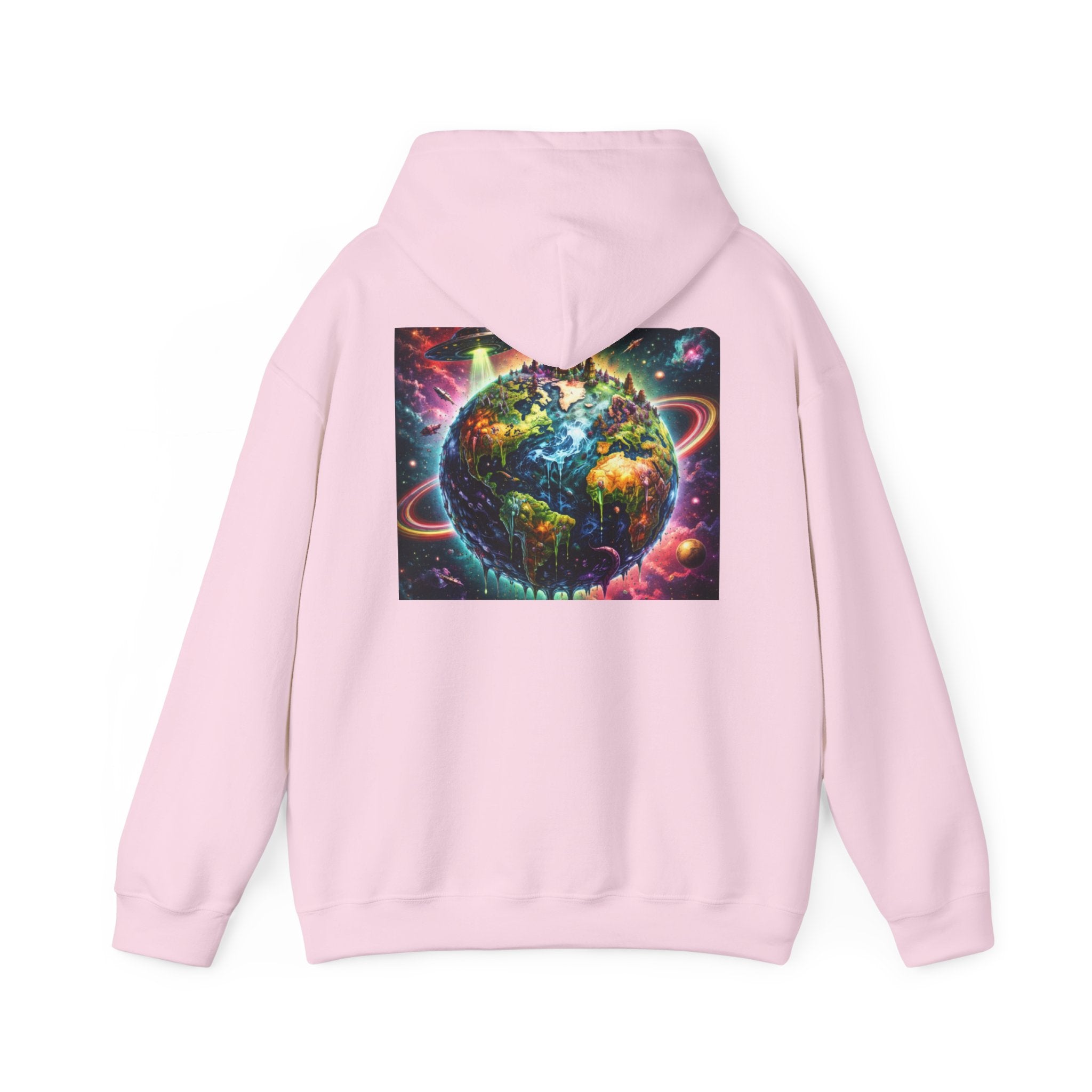 Galaxy Earth Hoodie – "reality is overrated" Cosmic Planet Graphic Sweatshirt