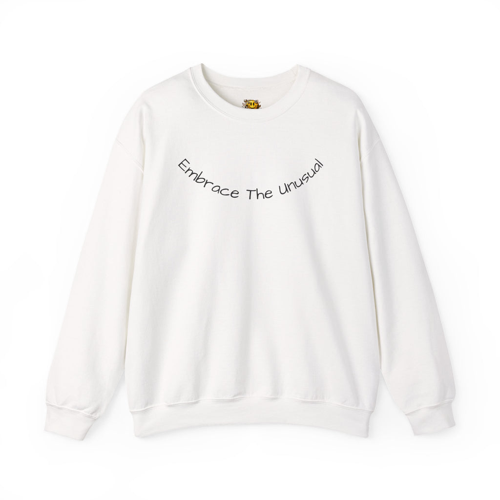 Weird World Crewneck Sweatshirt — "Embrace the Unusual" Graphic Pullover