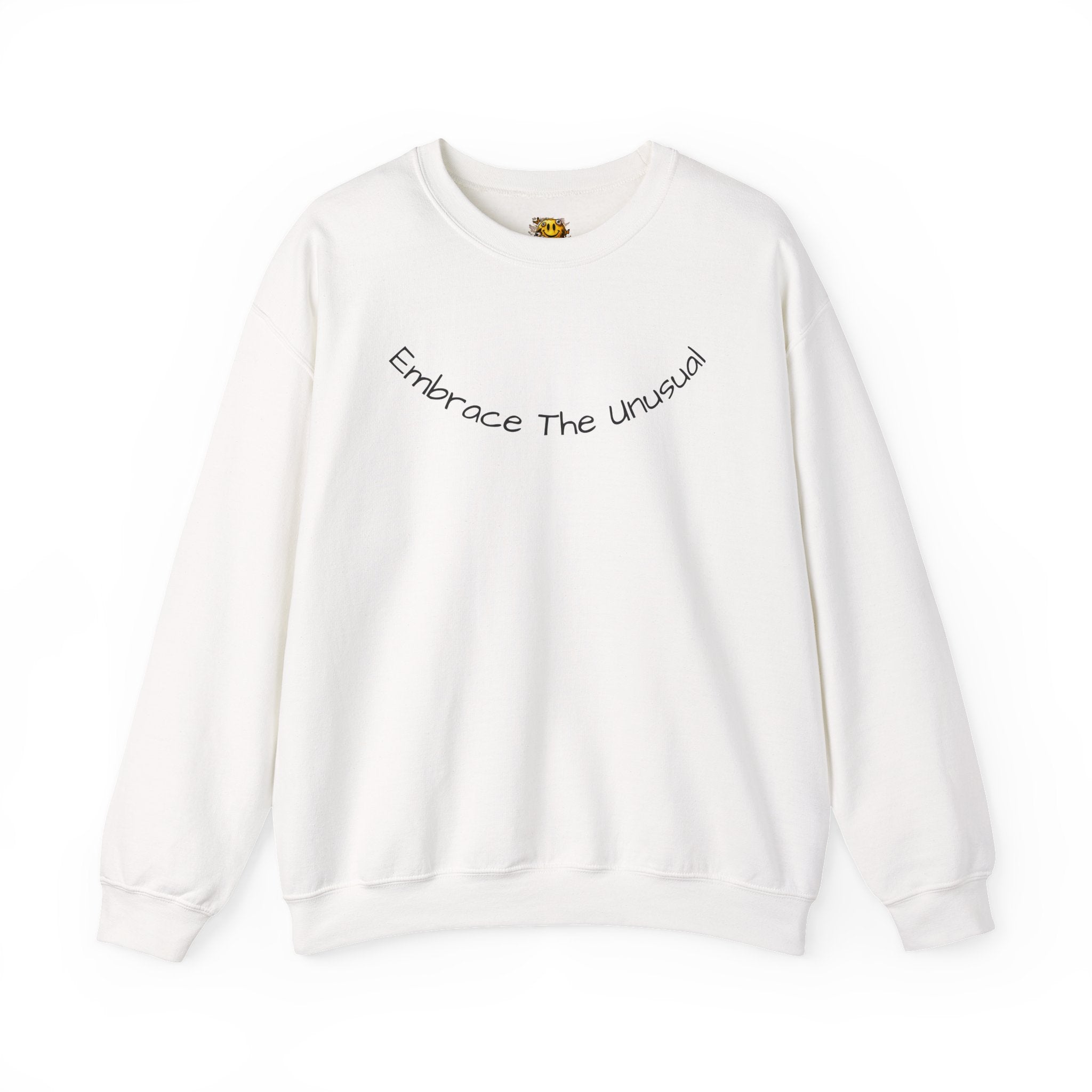 Weird World Crewneck Sweatshirt — "Embrace the Unusual" Graphic Pullover